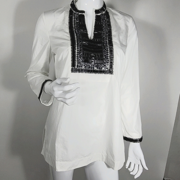 Talbots Embellished Poplin Tunic BUNDLE&SAVE! - Picture 1 of 5